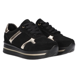 Sneakers in pelle scamosciata Filippo DP2004/21 nere nero 3