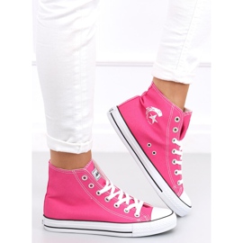 Le sneakers alte alla caviglia di Ingi Fushia rosa 1