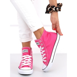 Le sneakers alte alla caviglia di Ingi Fushia rosa 2