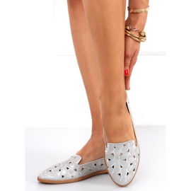 Ballerine traforate Ragna Silver grigio 1