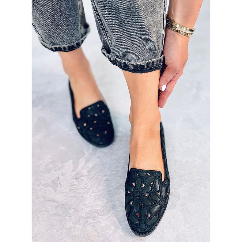 Ballerine traforate Ragna Black nero 1