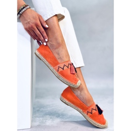 Espadrillas Boho con frange Birna Orange arancia 1