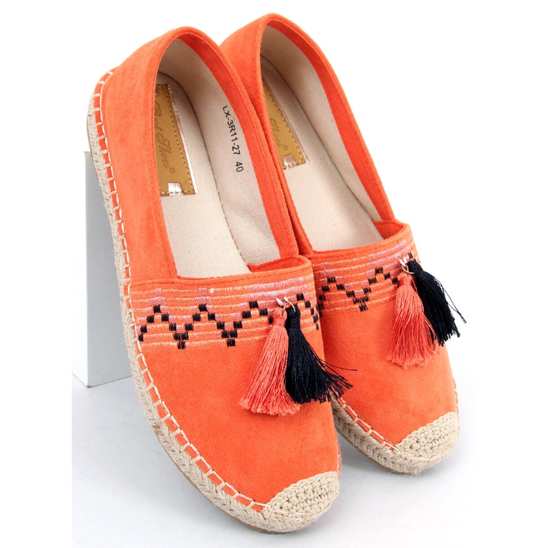 Espadrillas Boho con frange Birna Orange arancia 2
