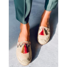 Espadrillas Boho con frange Birna Beige 2