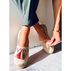 Espadrillas Boho con frange Birna Beige 1