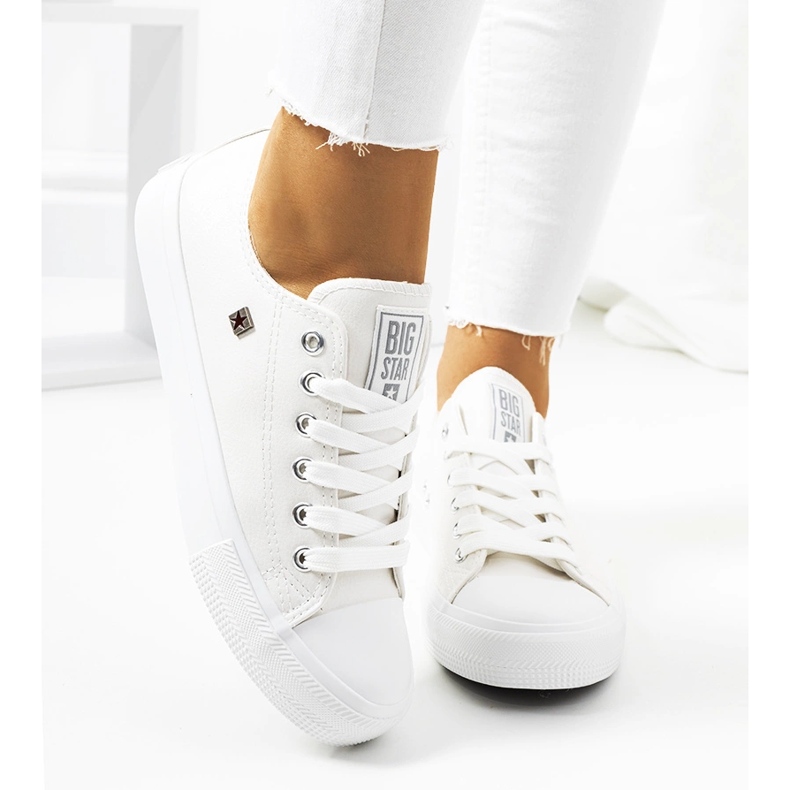 Sneakers da donna Big Star bianche V274869 bianca 1