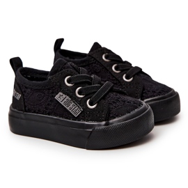Sneakers nere traforate Big Star JJ374019 nero 2