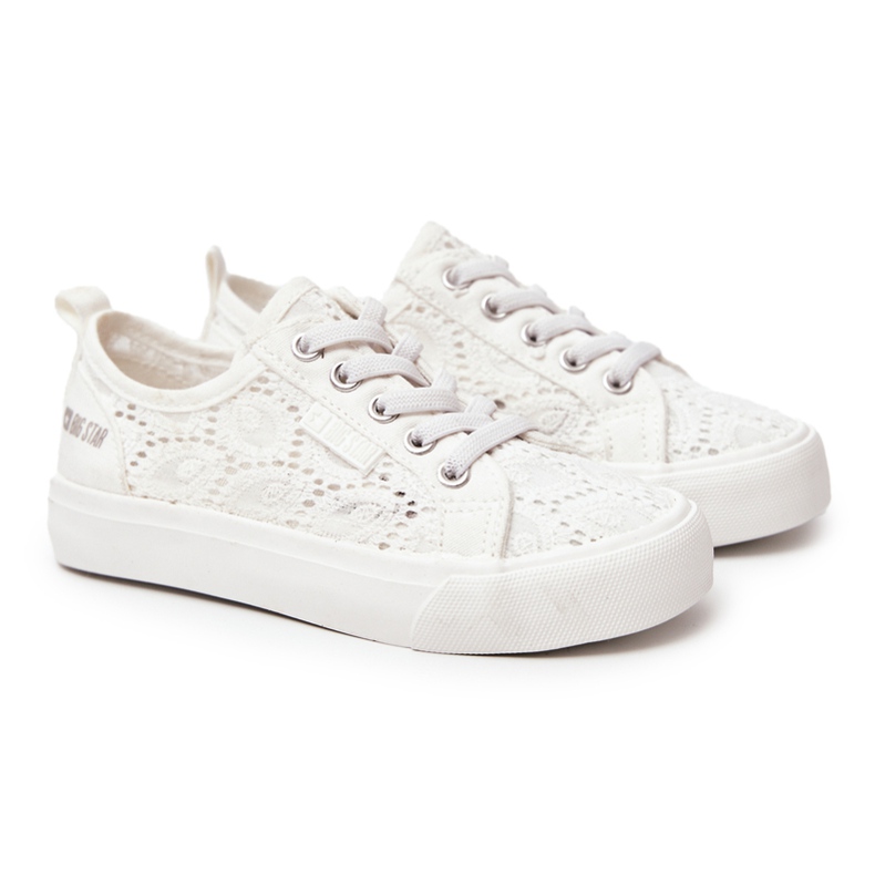 Sneakers traforate Big Star JJ374012 Bianche bianca bianca 2