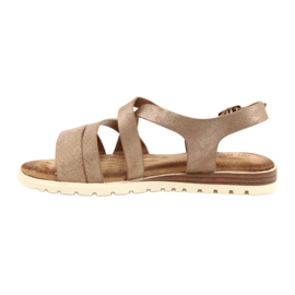 Golden Metallic Women's Evento 20SD14-2064 Sandals marrone 2