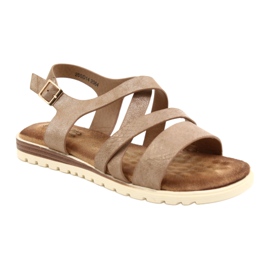 Golden Metallic Women's Evento 20SD14-2064 Sandals marrone 1