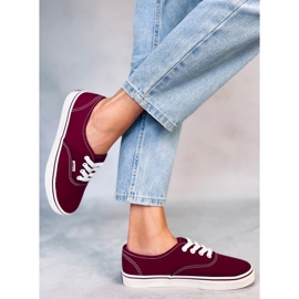 Sneakers Aura Wine da donna rosso 2