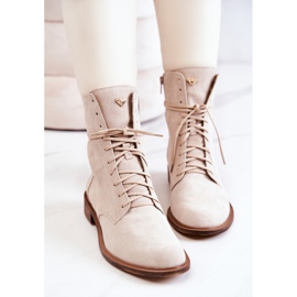 Stivali in camoscio Nicole Beige chiaro 2697 1