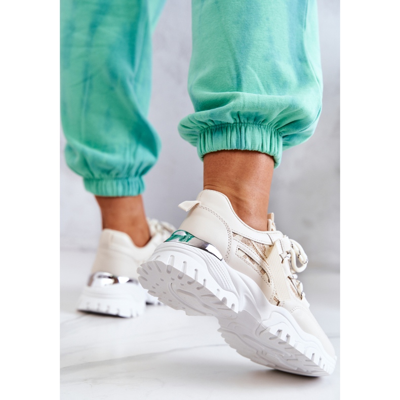 Sneakers Su Una Suola Massiccia Beige Il Tuo Stile 1