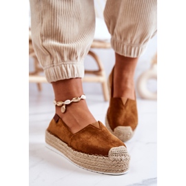 FB2 Espadrillas slip-on in camoscio Lesley color cammello marrone 1