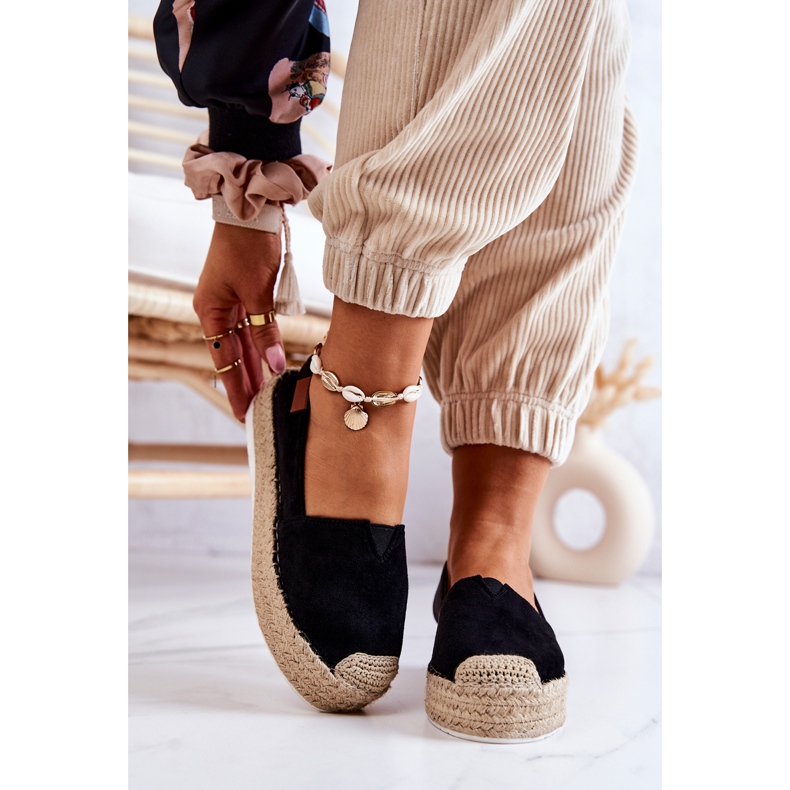 FB2 Espadrillas slip-on in pelle scamosciata Lesley nere nero 1