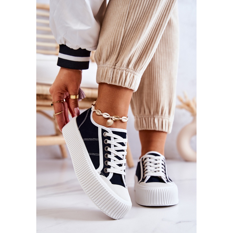 FB2 Sneakers basse sulla piattaforma Mischa nera nero 2