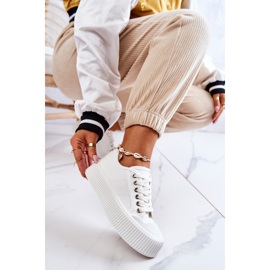 FB2 Sneakers basse sulla piattaforma bianca Mischa bianco 1