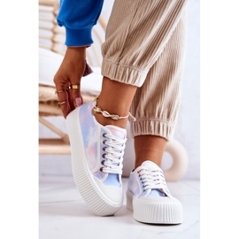 Sneakers Basse Sulla Piattaforma Blu-Rosa Mischa 2