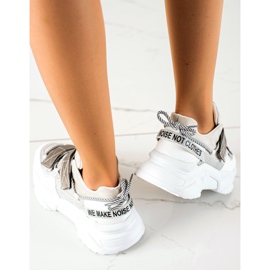 TRENDI Sneakers Con Velcro Fashion grigio 1