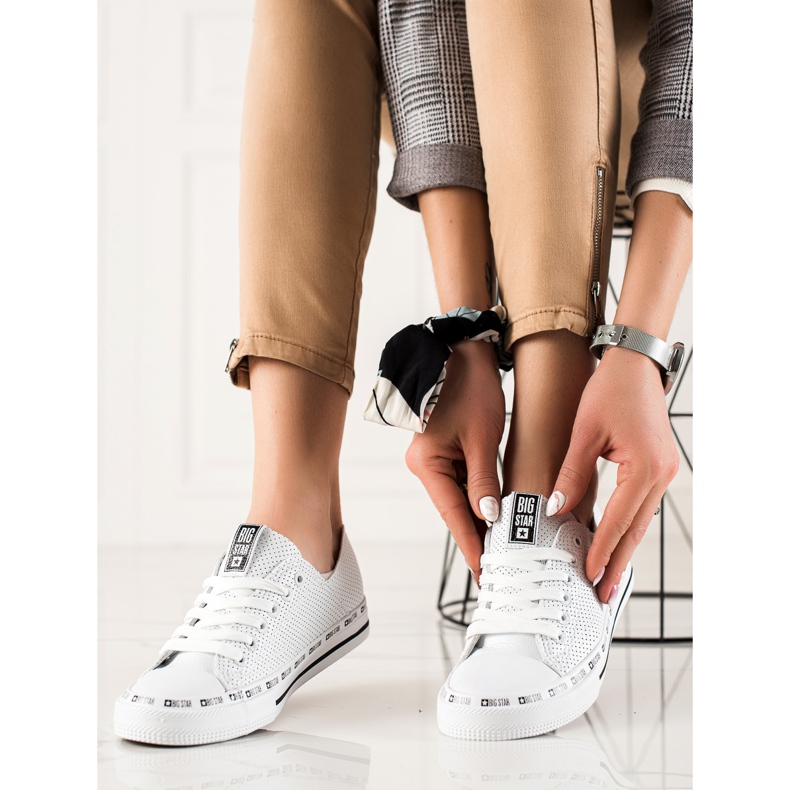 Sneakers Big Star da donna FF274024 bianca 2