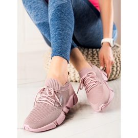 Sneakers da donna Big Star JJ274266 rosa 2