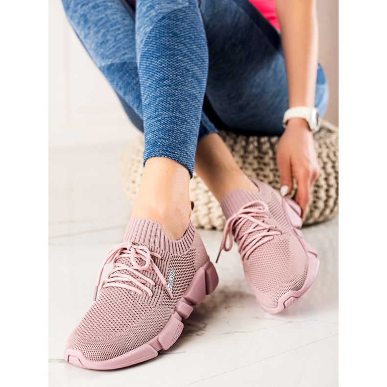 Sneakers da donna Big Star JJ274266 rosa 2