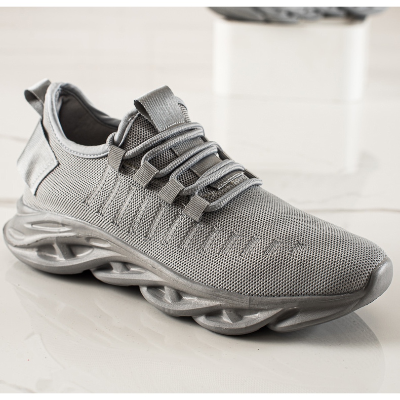 TRENDI Scarpe sportive da uomo alla moda grigio 2