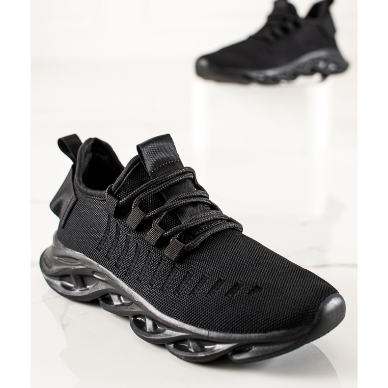 TRENDI Scarpe sportive da uomo alla moda nero 1