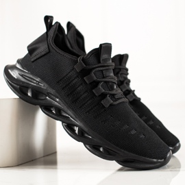 TRENDI Scarpe sportive da uomo alla moda nero 2