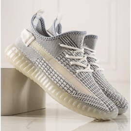 TRENDI Sneakers da uomo comode grigio 2