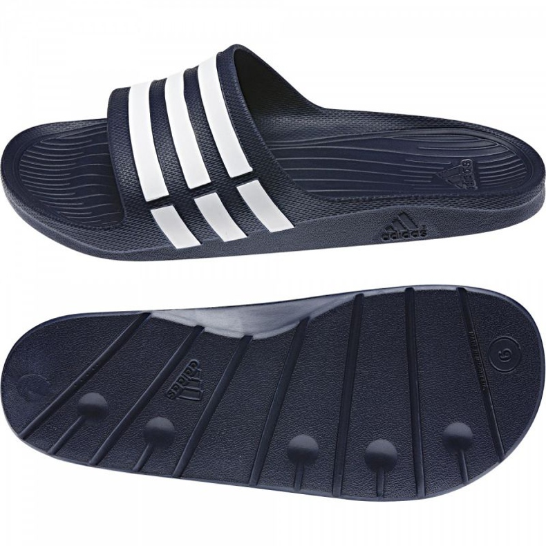 Ciabatte Adidas Duramo Slide G15892 bianco blu navy 1