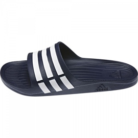 Ciabatte Adidas Duramo Slide G15892 bianco blu navy 2