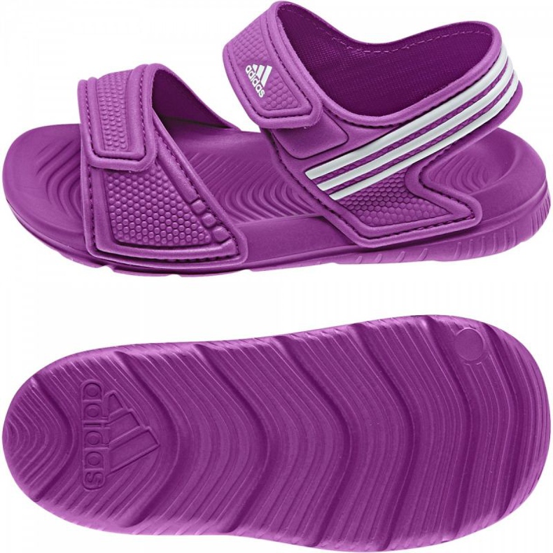 Adidas Akwah 9 Bambini B40662 sandali viola blu 1