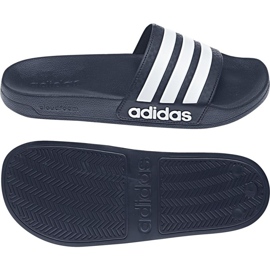 Adidas Adilette Doccia AQ1703 pantofole bianco blu navy 1