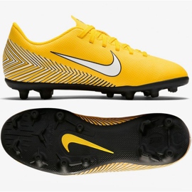 Nike Mercurial Vapor 12 Club Neymar Mg Jr AO9472-710 scarpe da calcio multicolore gialli 1