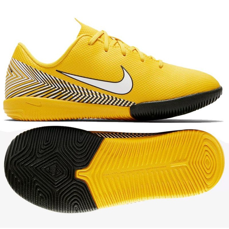 Scarpe indoor Nike Mercurial Vapor 12 Academy Neymar Ic Jr AO2899-710 giallo giallo 1