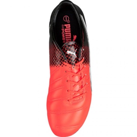 Scarpe da calcio Puma evoPOWER 1.3 Lth Fg M 103850 01 multicolore arancia 1