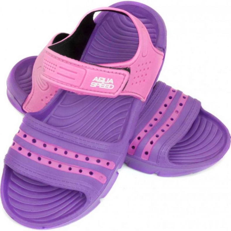 Aqua-speed Noli viola rosa Sandali da bambino col.93 1