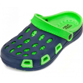 Pantofole Aqua-speed Silvi Jr, col 48, verde e blu navy 2