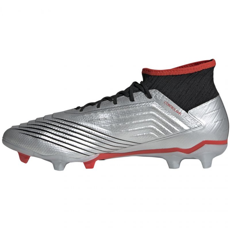 Scarpe da calcio Adidas Predator 19.2 Fg M F35601 nero/argento d'argento 1