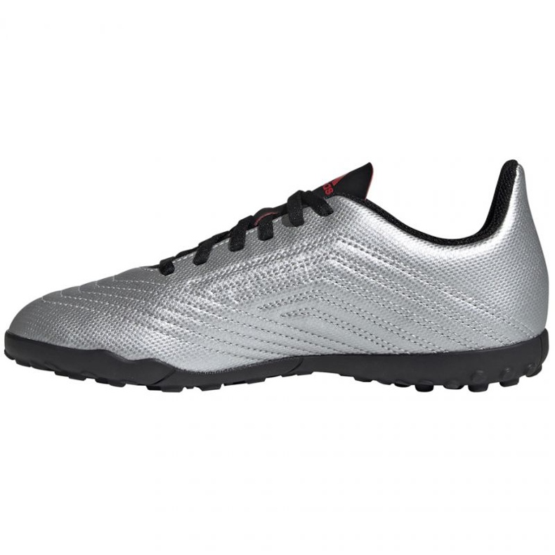 Scarpe da calcio Adidas Predator 19.4 Tf Jr G25825 multicolore d'argento 1