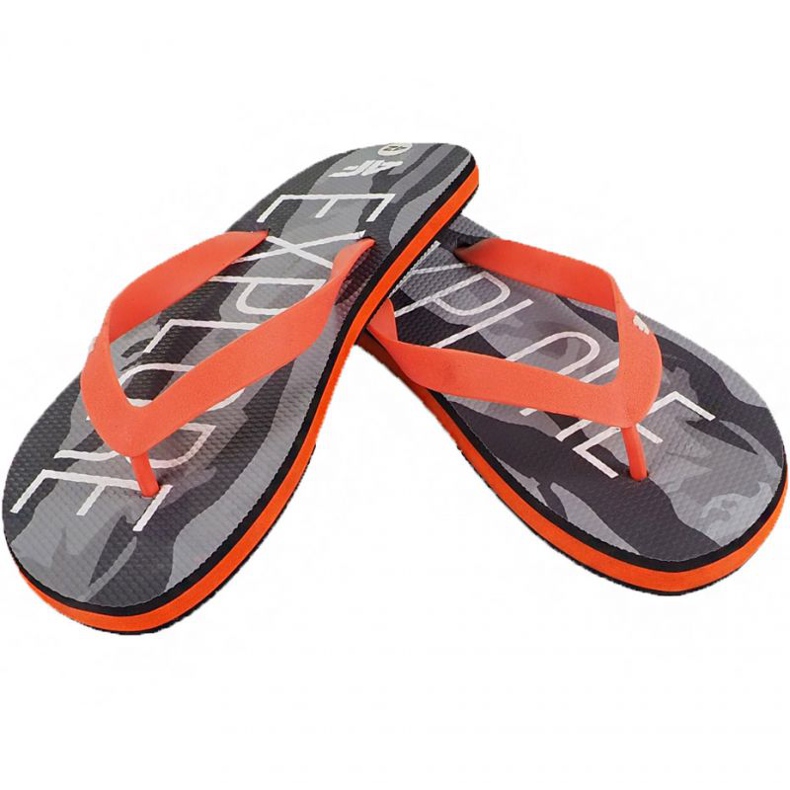 Pantofole 4f M H4L19-KLM001 20S nero profondo / arancio arancia multicolore 1