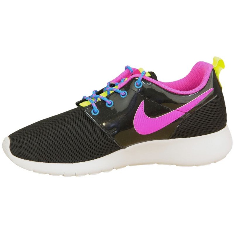 Nike Roshe One Gs W 599729-011 scarpe nero rosa multicolore 1