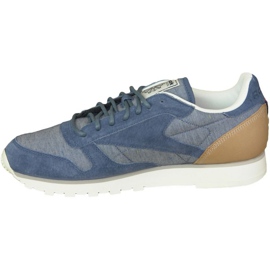 Reebok Cl Leather Fleck M AQ9722 blu 1