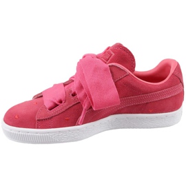 Scarpe Puma Suede Heart Jr 365135-01 rosso 1