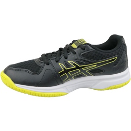 Asics Upcourt 3 Gs Jr 1074A005-003 scarpe da pallavolo nero nero 1
