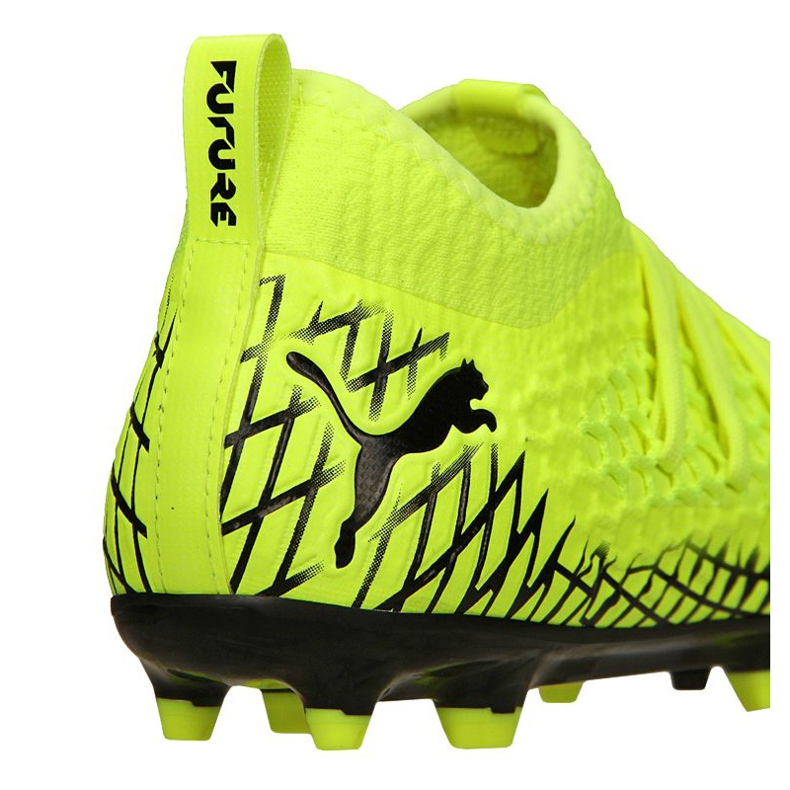 Scarpe da calcio Puma Future 4.3 Netfit Fg / Ag Jr 105693-03 multicolore giallo 1