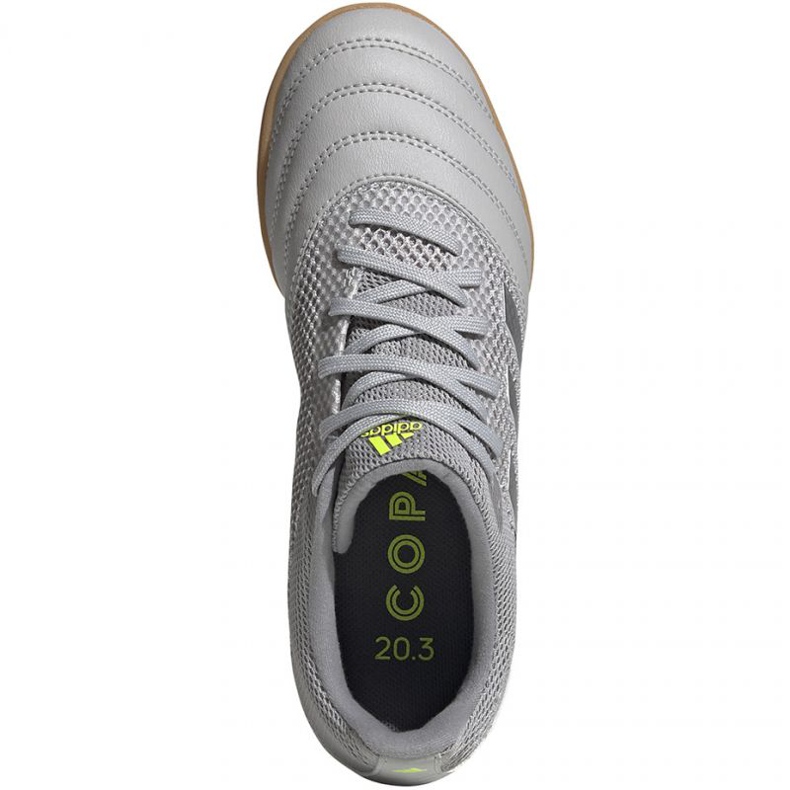 Scarpe da calcio Adidas Copa 20.3 In Sala Jr EF8338 grigio sfumature di grigio 1