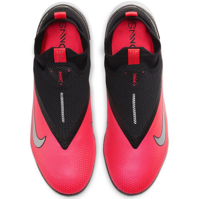 Scarpe indoor Nike React Phantom Vsn 2 Pro Df Ic M CD4170-606 rosso arance e rosse 1
