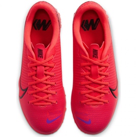 Nike Mercurial Vapor 13 Academy Tf Jr AT8145-606 scarpe da calcio rosso arance e rossi 1
